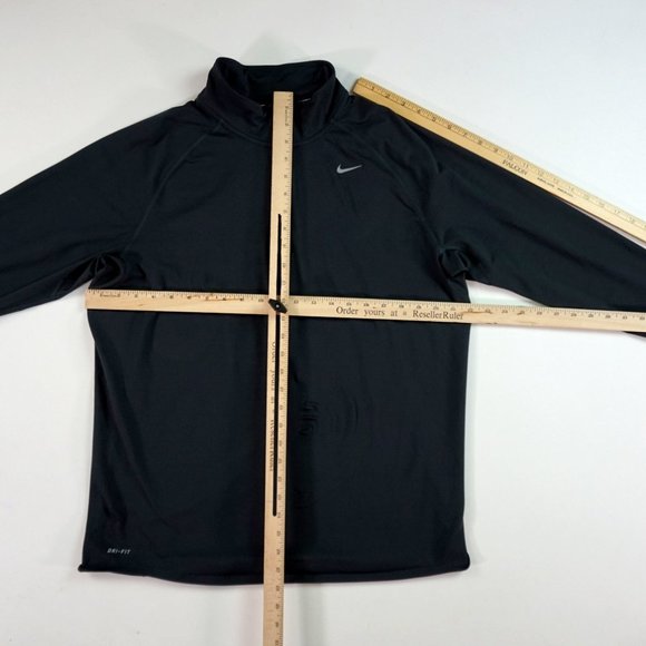 Mens Large Nike Dri Fit Element Performance Running Heather Gray Zip Pullover - Picture 4 of 7